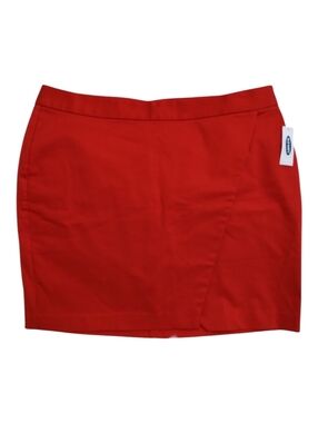 OLD NAVY Skirt New 14 Red Stretch